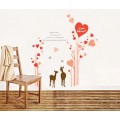  Deer in Love  Wall Stickers  