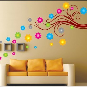 Seaside flower Modern Wall Sticker