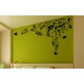 Flower Vine and Butterfly Wall Sticker