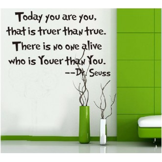 You Are You - Dr.Seuss Wall Quote Sticker