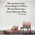 Read and Learn Wall Quote Sticker