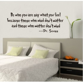 Be who you are say Wall Sticker