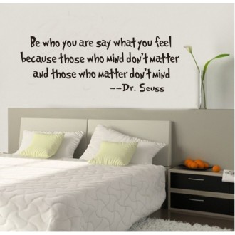 Be who you are say Wall Sticker