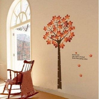 Decent Maple Tree Wall Art Sticker